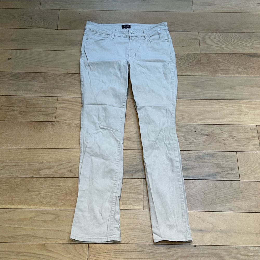 NYDJ Light Beige Chinos Straight Leg Casual Pants